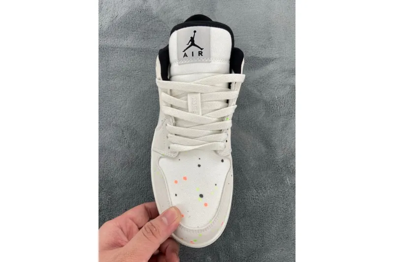 Reps StockX Shoes Air Jordan 1 Low SE Paint Splatter DH3295-100??