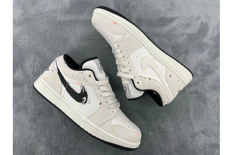 Reps StockX Shoes Air Jordan 1 Low SE Paint Splatter DH3295-100??