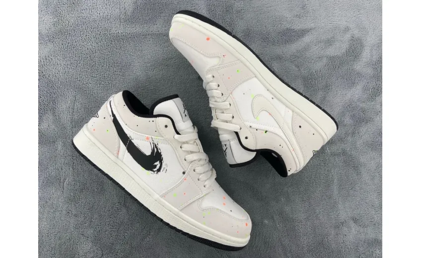 Reps StockX Shoes Air Jordan 1 Low SE Paint Splatter DH3295-100??