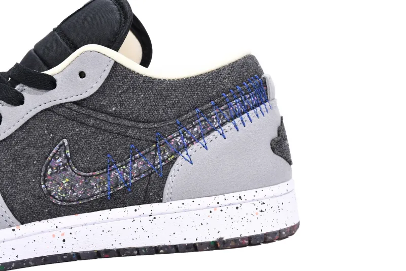 Reps StockX Shoes Air Jordan 1 Low SE Crater DM4657-001??