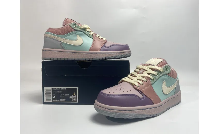 Reps StockX Shoes Air Jordan 1 Low SE Champagne DJ5196-615??