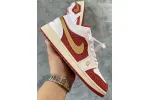 Reps StockX Shoes Air Jordan 1 Low SE“Spades” Gold DJ5185-100??