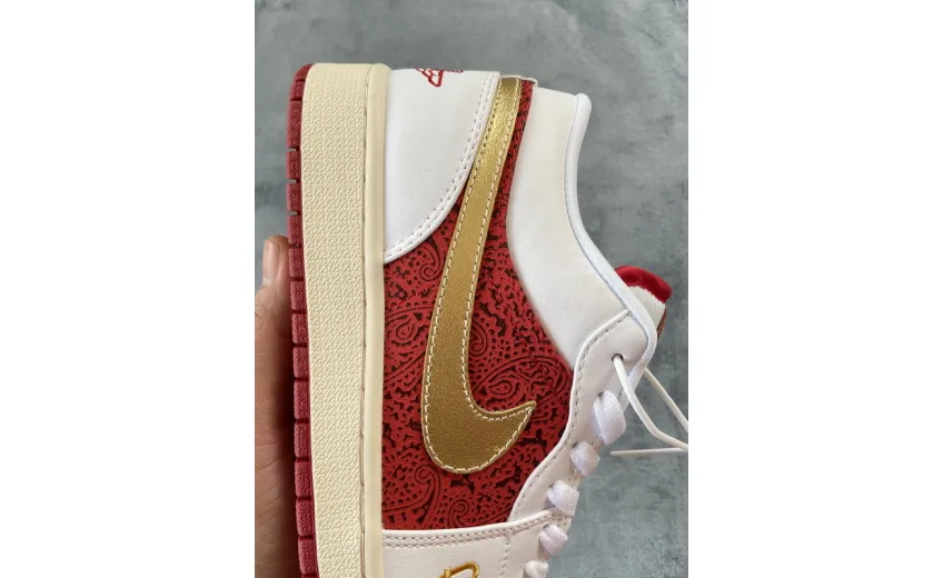 Reps StockX Shoes Air Jordan 1 Low SE“Spades” Gold DJ5185-100??