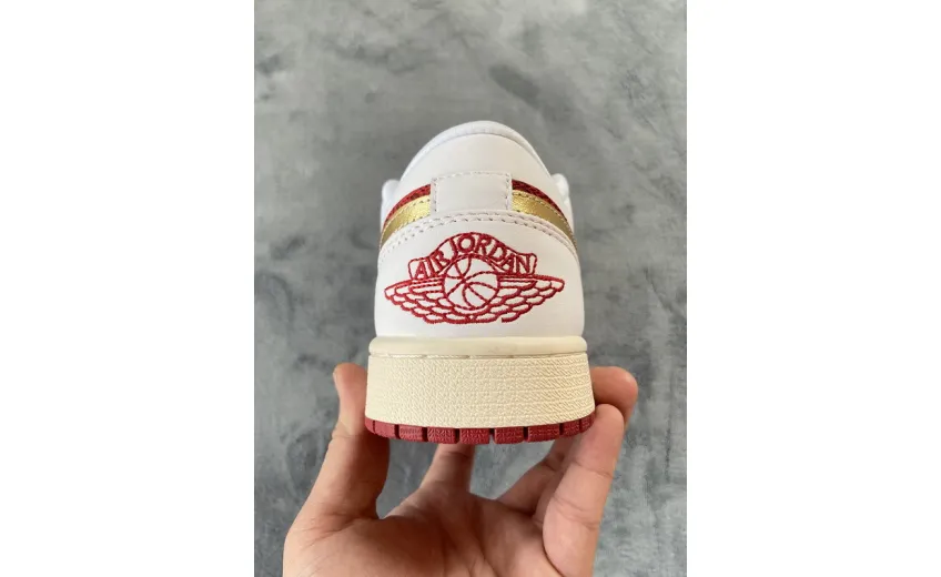 Reps StockX Shoes Air Jordan 1 Low SE“Spades” Gold DJ5185-100??