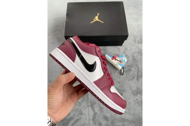 Reps StockX Shoes Air Jordan 1 Low Noble Red 553558-604??