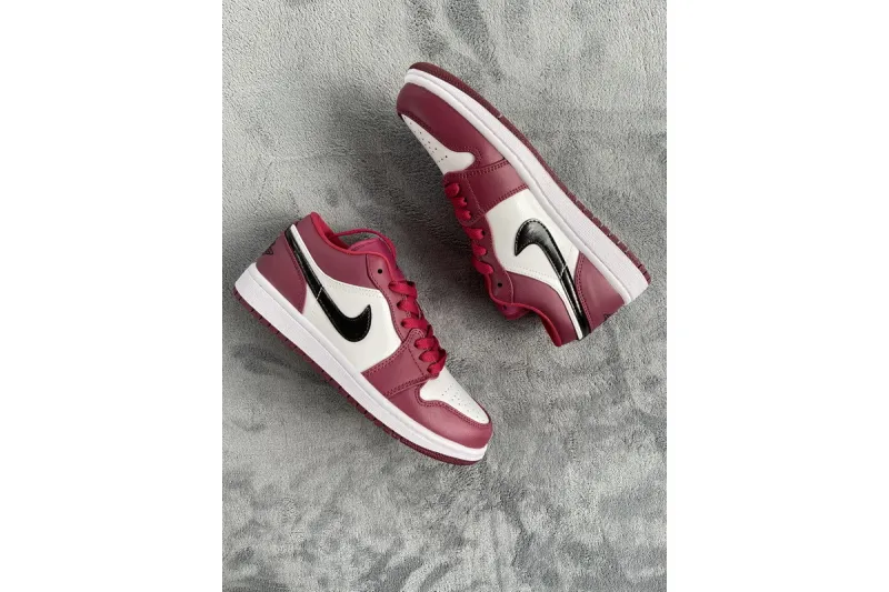 Reps StockX Shoes Air Jordan 1 Low Noble Red 553558-604??