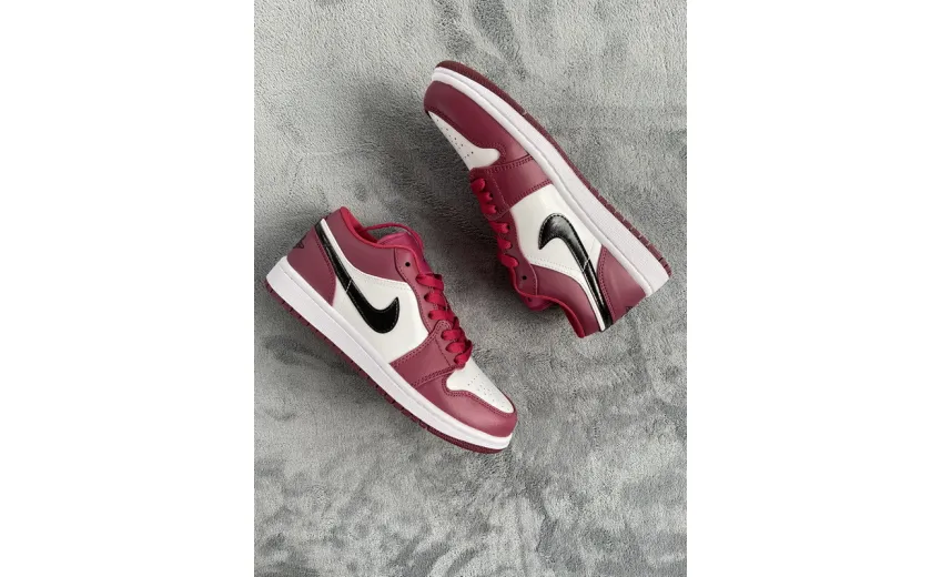 Reps StockX Shoes Air Jordan 1 Low Noble Red 553558-604??
