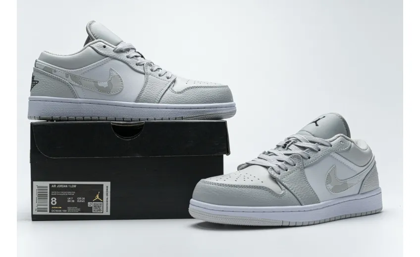 Reps StockX Shoes Air Jordan 1 Low White Camo DC9036-100??