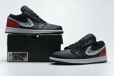  Air Jordan 1 Low Brushstroke Swoosh DA4659-001 01