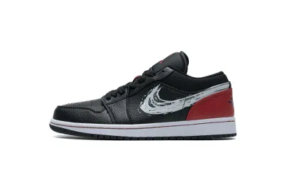  Air Jordan 1 Low Brushstroke Swoosh DA4659-001 02