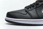Reps StockX Shoes Air Jordan 1 Low Brushstroke Swoosh Black Red DA4659-001??