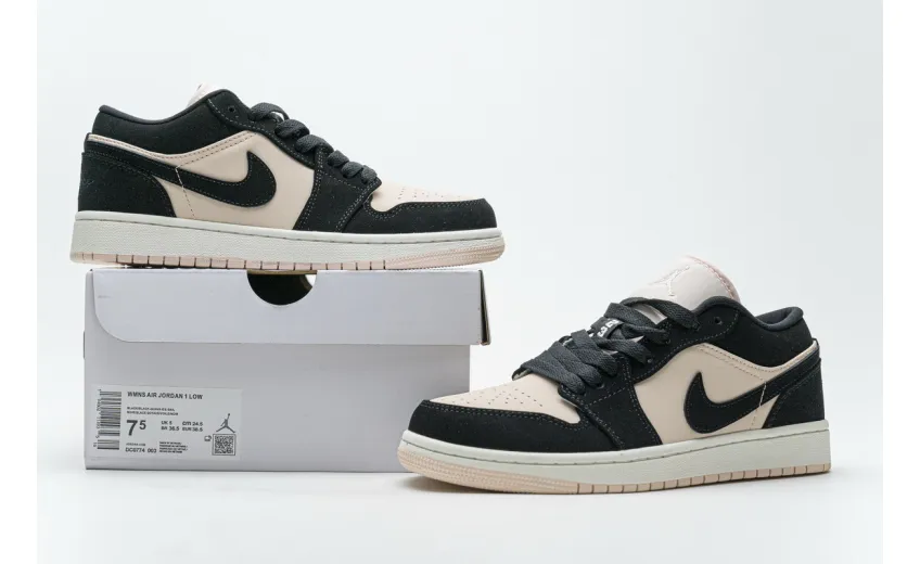 Reps StockX Shoes WMNS Air Jordan 1 Low “Black Guava Ice” DC0774-003??