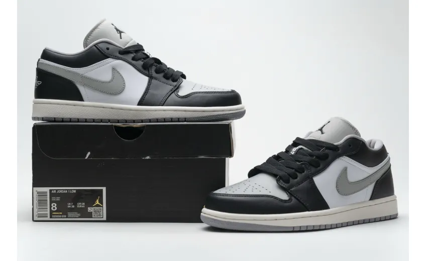 Reps StockX Shoes Air Jordan 1 Low Light Smoke Grey 553558-039 ??