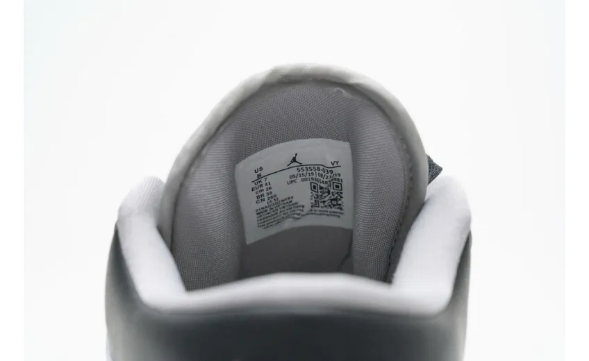 Reps StockX Shoes Air Jordan 1 Low Light Smoke Grey 553558-039 ??
