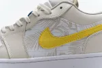 Reps StockX Shoes Air Jordan 1 Low Palm Tree Yellow CK3022-107??