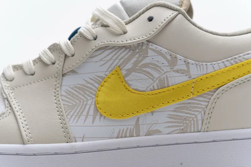 Reps StockX Shoes Air Jordan 1 Low Palm Tree Yellow CK3022-107??