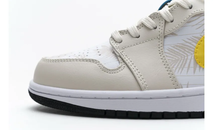 Reps StockX Shoes Air Jordan 1 Low Palm Tree Yellow CK3022-107??