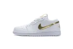  Air Jordan 1 Low White Metallic Gold CZ4776-100