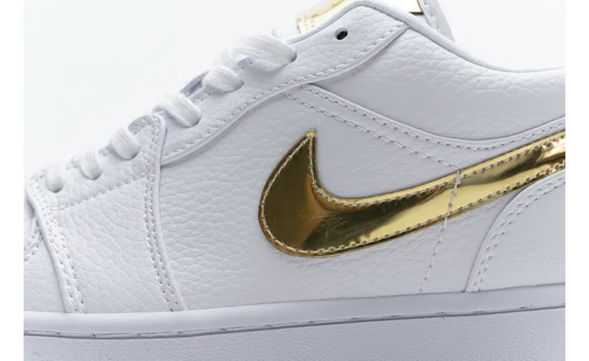 Reps StockX Shoes Air Jordan 1 Low White Metallic Gold CZ4776-100??