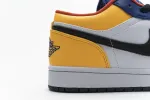 Reps StockX Shoes Air Jordan 1 Low Blue Yellow Orange 553558-123??