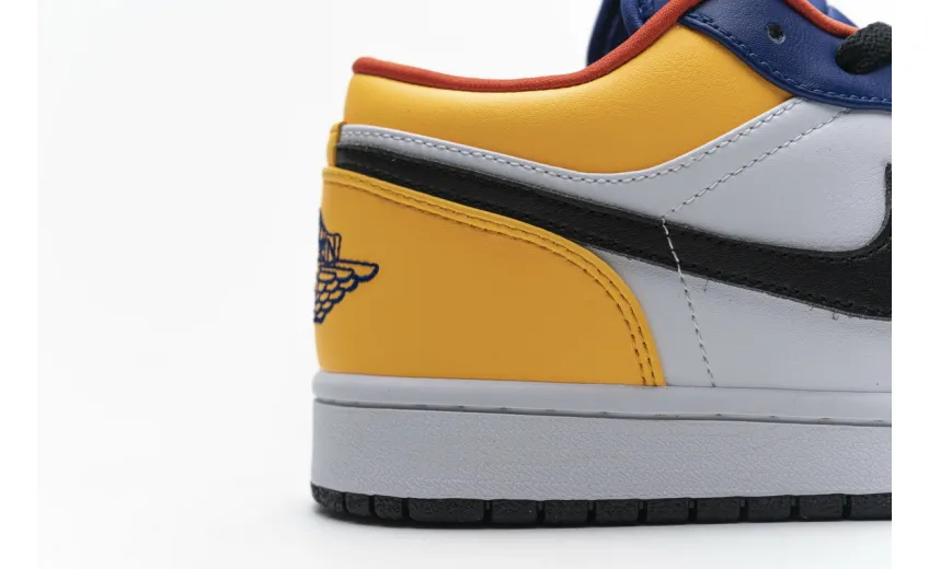 Reps StockX Shoes Air Jordan 1 Low Blue Yellow Orange 553558-123??