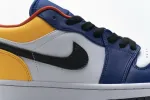 Reps StockX Shoes Air Jordan 1 Low Blue Yellow Orange 553558-123??