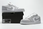 Reps StockX Shoes Air Jordan 1 Low “Paris” Gray CV3043-100??