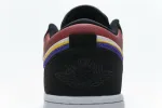Reps StockX Shoes Air Jordan 1 Low Lakers Top 3 Black Purple Blue CJ9216-051??