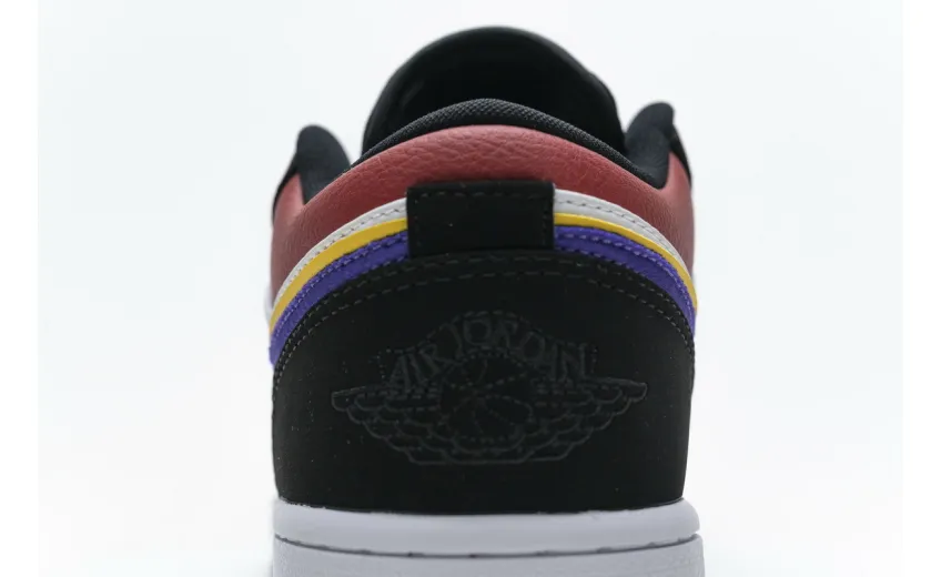 Reps StockX Shoes Air Jordan 1 Low Lakers Top 3 Black Purple Blue CJ9216-051??