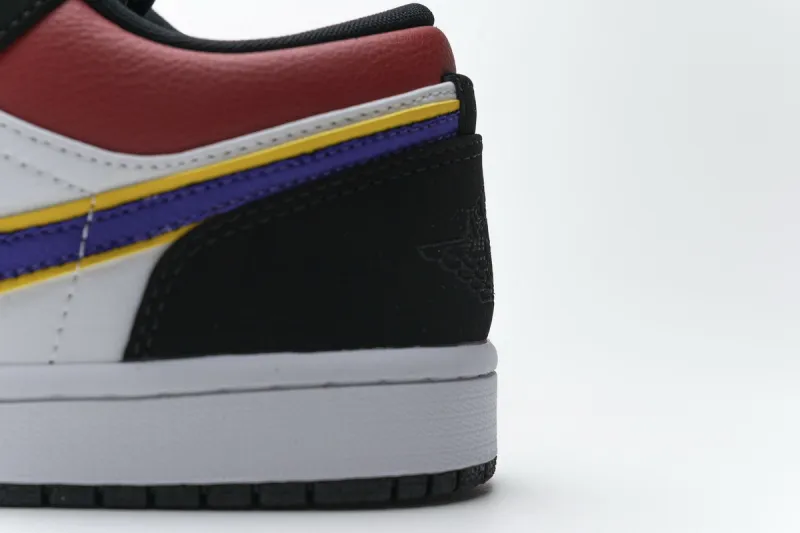 Reps StockX Shoes Air Jordan 1 Low Lakers Top 3 Black Purple Blue CJ9216-051??