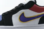 Reps StockX Shoes Air Jordan 1 Low Lakers Top 3 Black Purple Blue CJ9216-051??