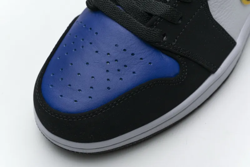 Reps StockX Shoes Air Jordan 1 Low Lakers Top 3 Black Purple Blue CJ9216-051??