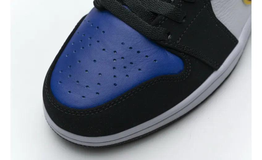 Reps StockX Shoes Air Jordan 1 Low Lakers Top 3 Black Purple Blue CJ9216-051??