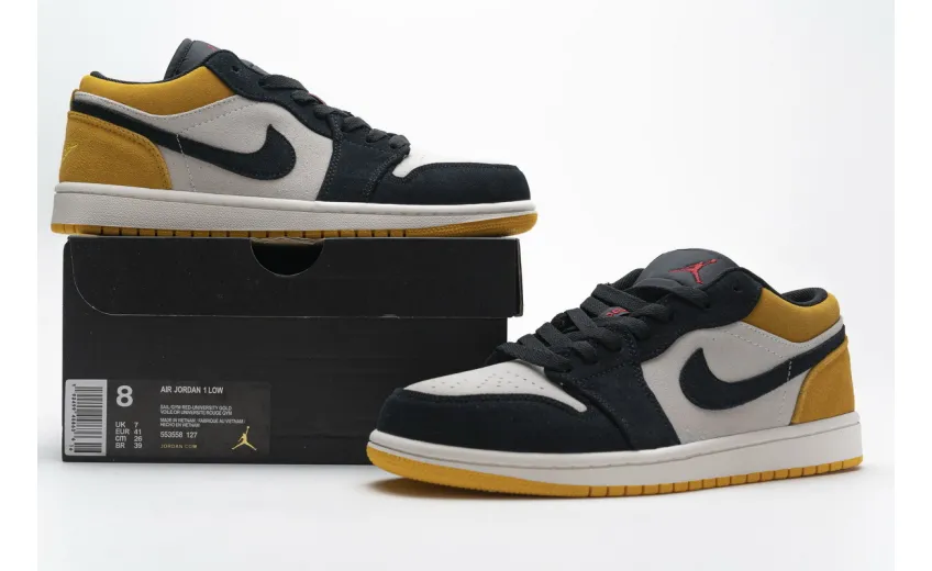 fake jordan 1 low university gold black??