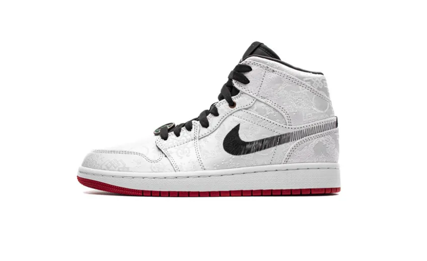 Reps StockX Shoes Edison Chen x Air Jordan 1 Mid SE “Fearless” White CU2804-100??
