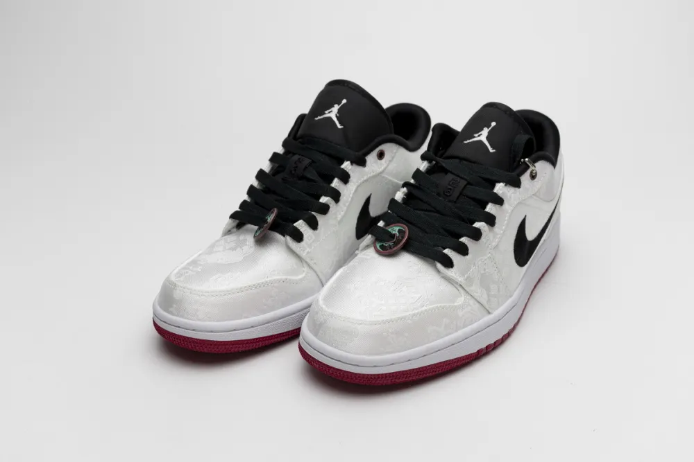 Reps StockX Shoes Edison Chen x Air Jordan 1 Low SE “Fearless” White CU2804-100??
