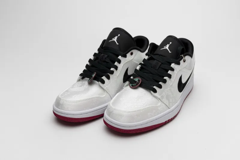 Reps StockX Shoes Edison Chen x Air Jordan 1 Low SE “Fearless” White CU2804-100??