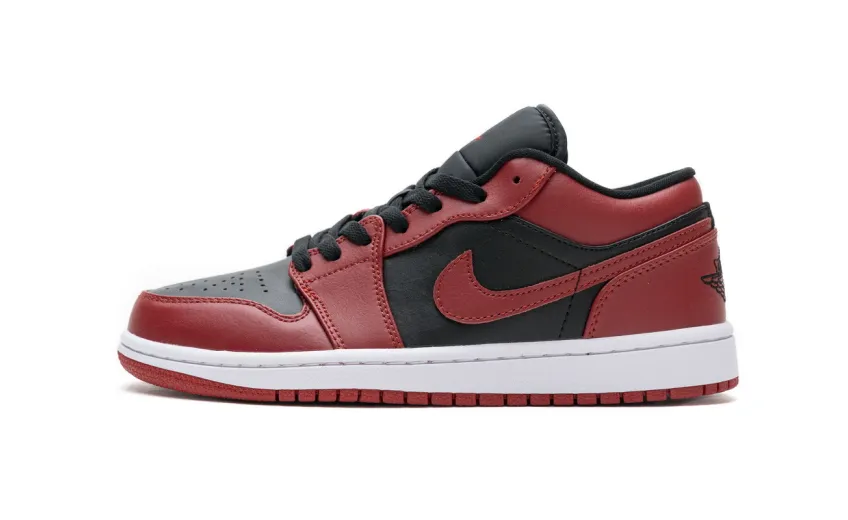 Reps StockX Shoes Air Jordan 1 Low Varsity Red 553558-606 ??