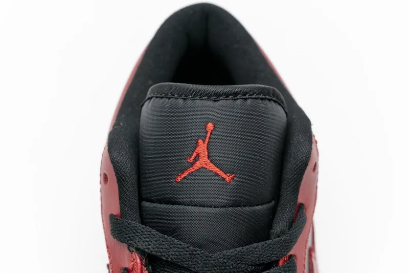 Reps StockX Shoes Air Jordan 1 Low Varsity Red 553558-606 ??