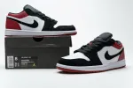 Reps StockX Shoes Air Jordan 1 Low Black Toe 553558-116??
