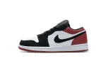  Air Jordan 1 Low Black Toe 553558-116