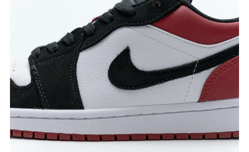 Reps StockX Shoes Air Jordan 1 Low Black Toe 553558-116??