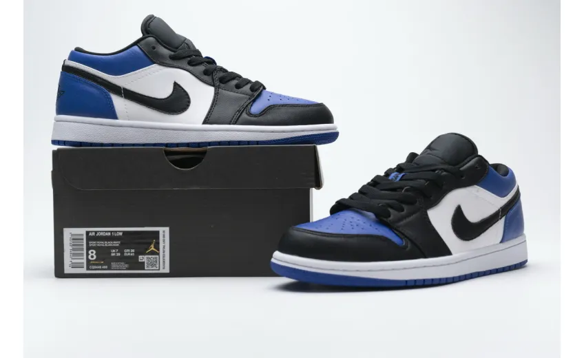 Reps StockX Shoes Air Jordan 1 Low Royal Toe Blue CQ9446-400??