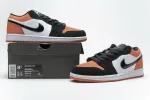 Reps StockX Shoes Air Jordan 1 Low Shattered Backboard Black Orange 553558-128??
