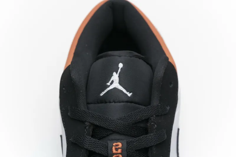 Reps StockX Shoes Air Jordan 1 Low Shattered Backboard Black Orange 553558-128??