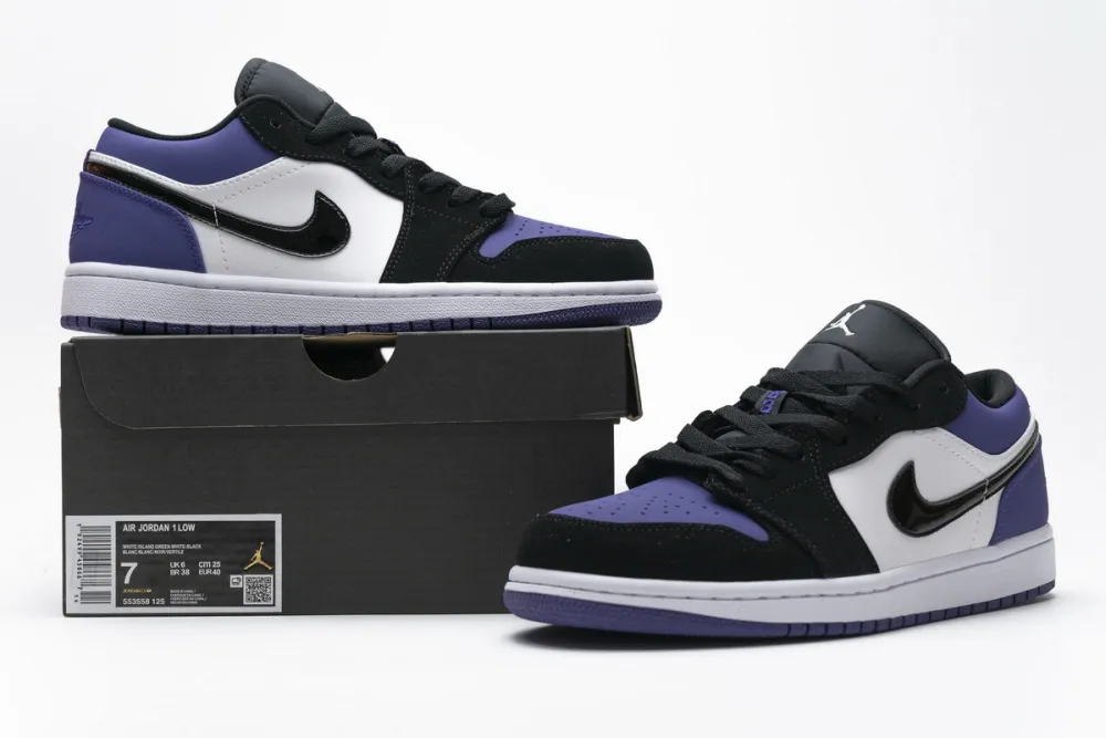 Reps StockX Shoes Air Jordan 1 Low Court Purple 553558-125??