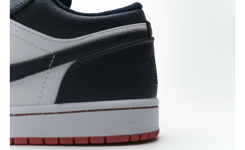 Reps StockX Shoes Air Jordan 1 Low Obsidian Ember Glow 553558-481??