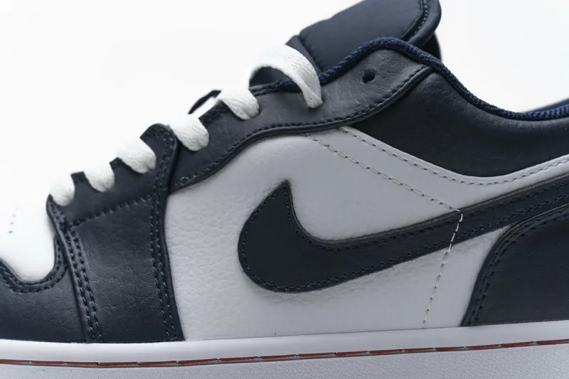 Reps StockX Shoes Air Jordan 1 Low Obsidian Ember Glow 553558-481??