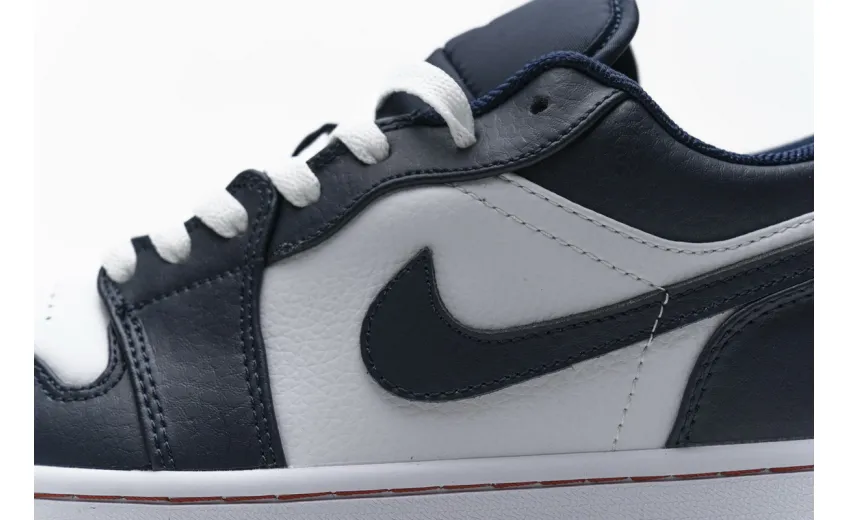 Reps StockX Shoes Air Jordan 1 Low Obsidian Ember Glow 553558-481??