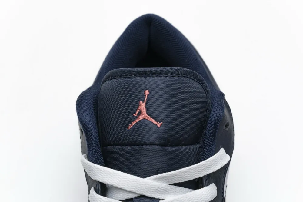 Reps StockX Shoes Air Jordan 1 Low Obsidian Ember Glow 553558-481??